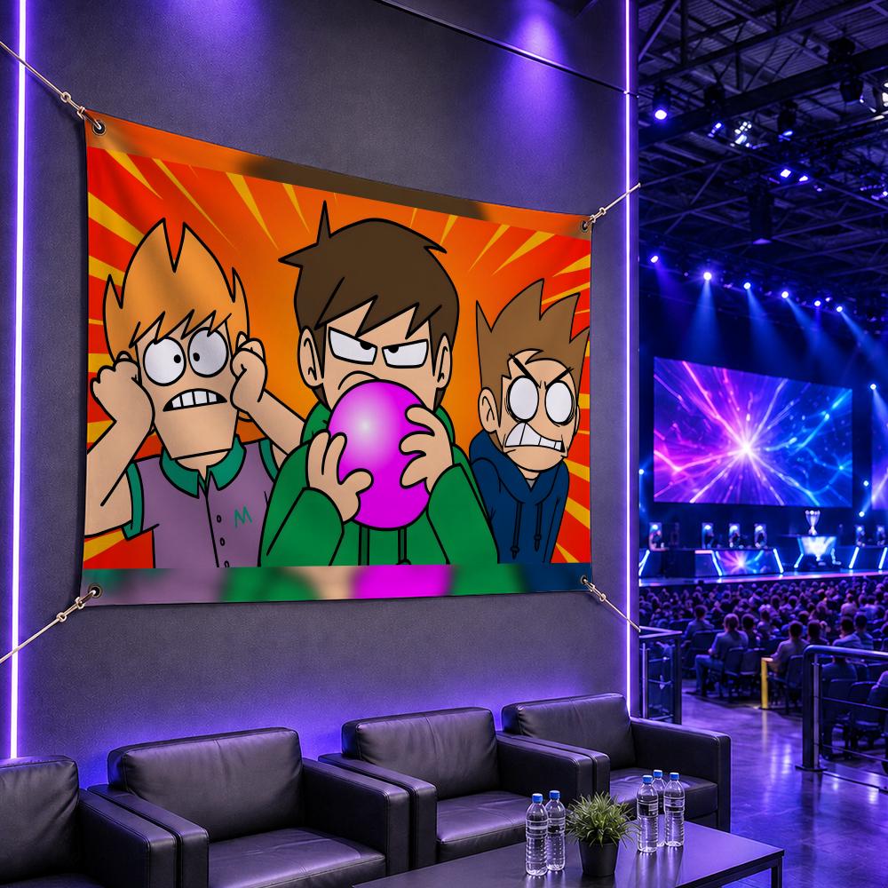 Esports Gaming Banner - Popular Cartoon E-EddsworldS Flags Gaming Esports