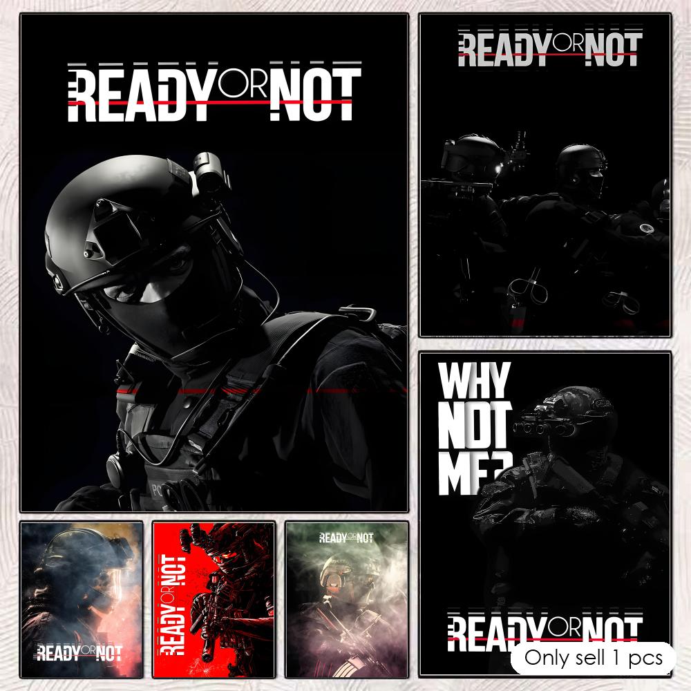 Esports Gaming Wallpaper - R-Ready or N-NotS Poster HD Wall