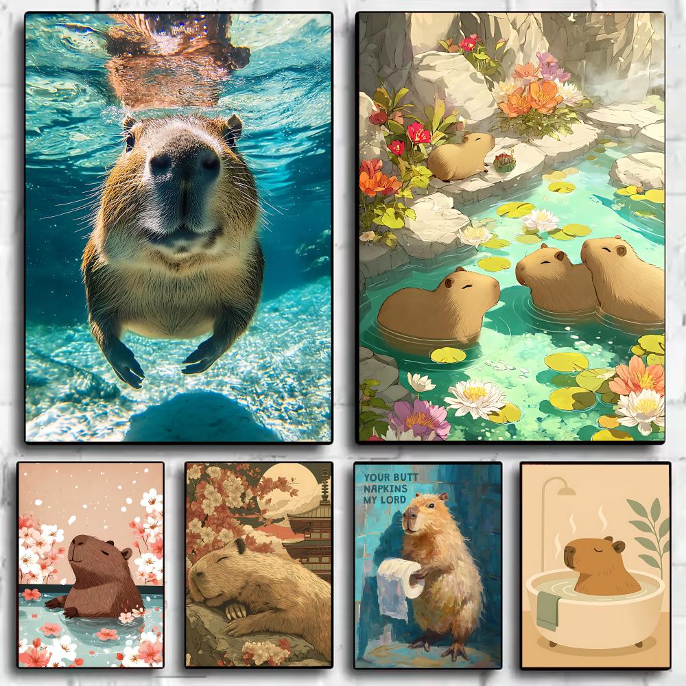 Esports Gaming Wallpaper - Healing Capybara Poster Art Poster HD