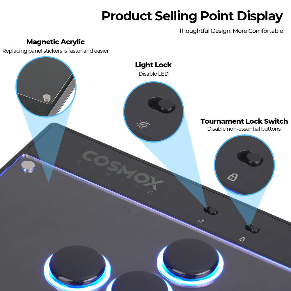 Haute42-COSMOX C16 Leverless C - đánh giá và giá Controller Analog Stick