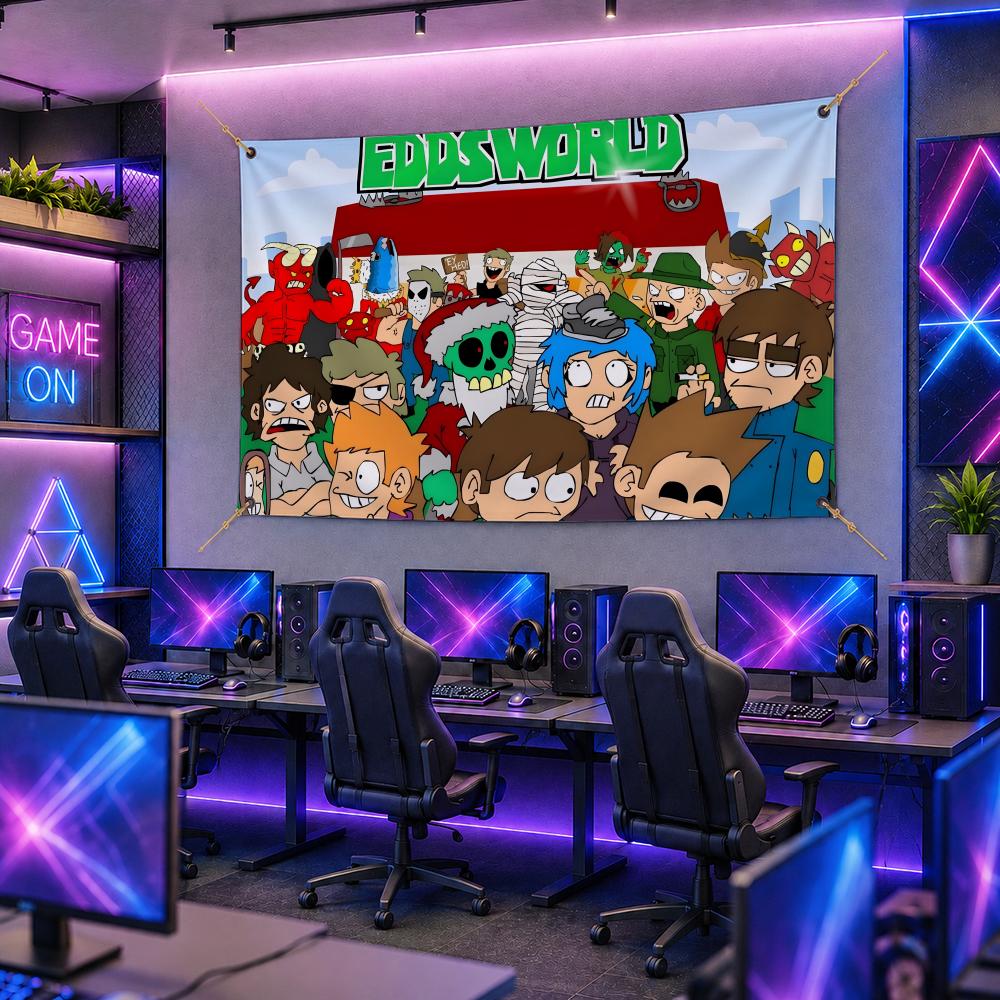 Popular Cartoon E-EddsworldS F - đánh giá và giá Esports Gaming Banner