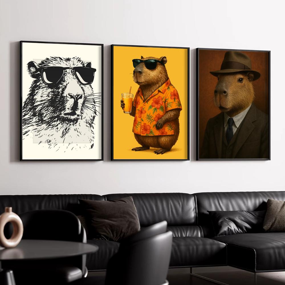 Sunglasses Capybara Print Wall - đánh giá và giá Esports Gaming Wallpaper