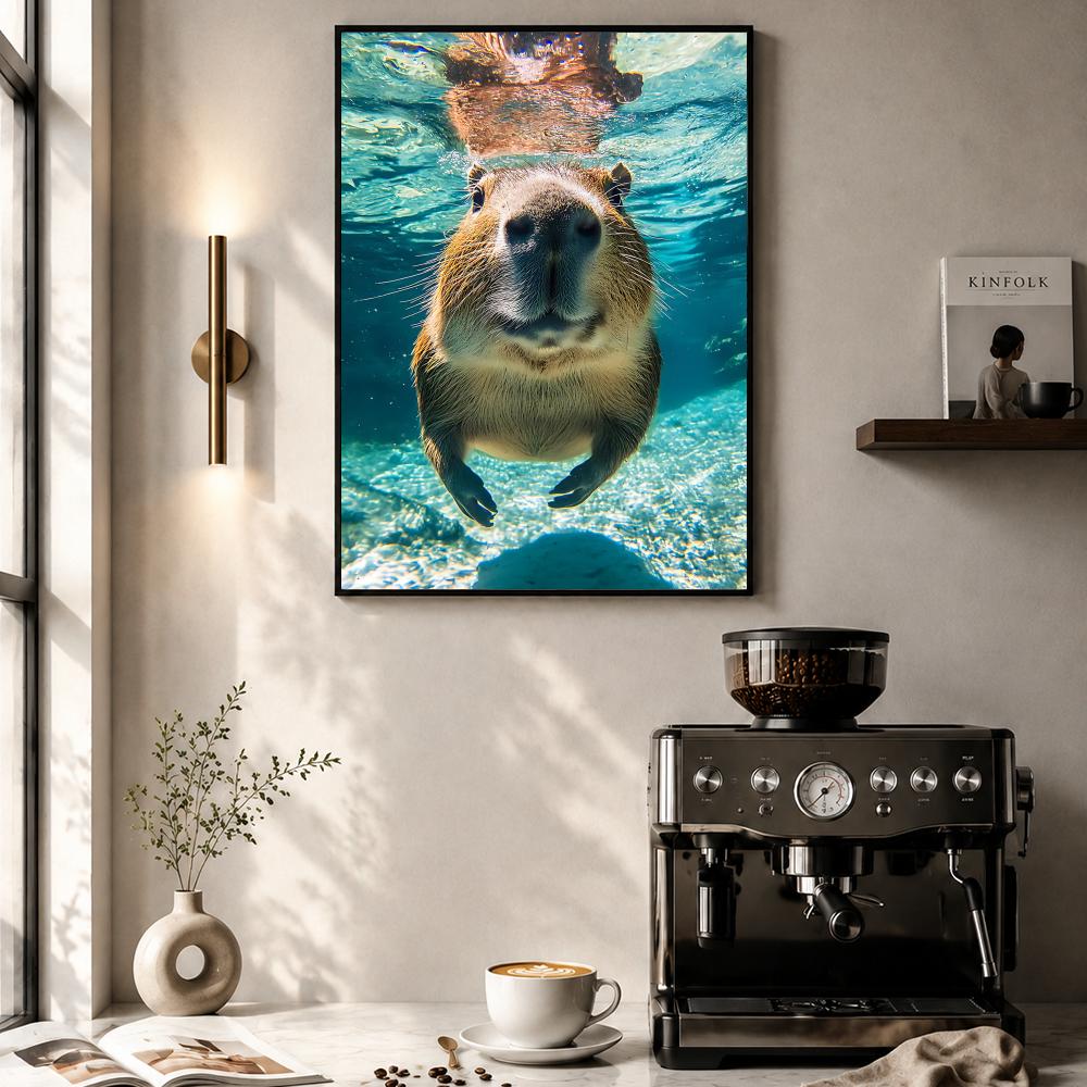 Healing Capybara Poster Art Po - đánh giá và giá Esports Gaming Wallpaper