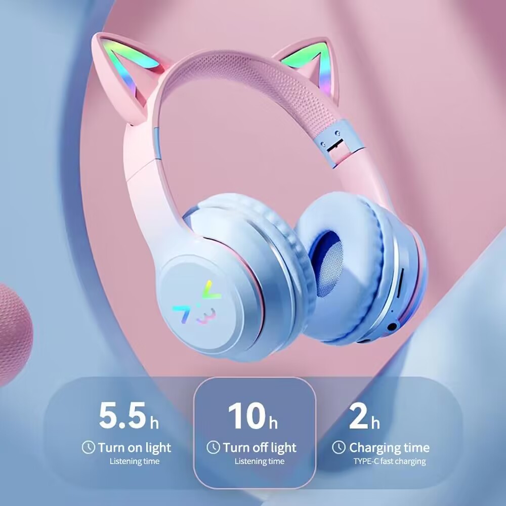 RGB Glow Earphones Wireless Ea - đánh giá và giá Esports Gaming Headphones