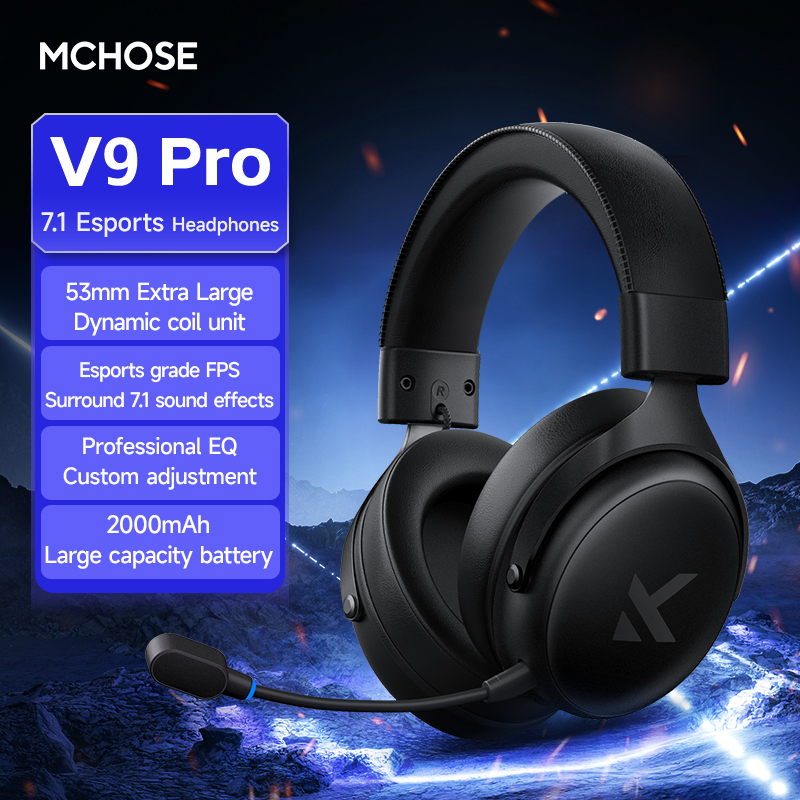 MCHOSE V9 Pro Headset with Mic - đánh giá và giá Esports Gaming Headphones