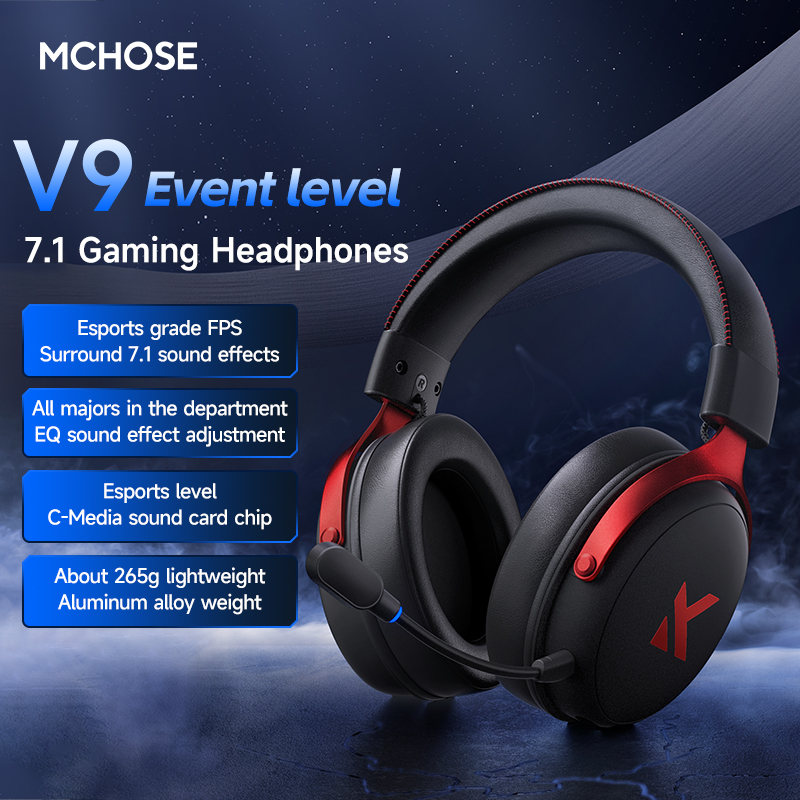 MCHOSE V9 Pro Headset with Mic - đánh giá và giá Esports Gaming Headphones