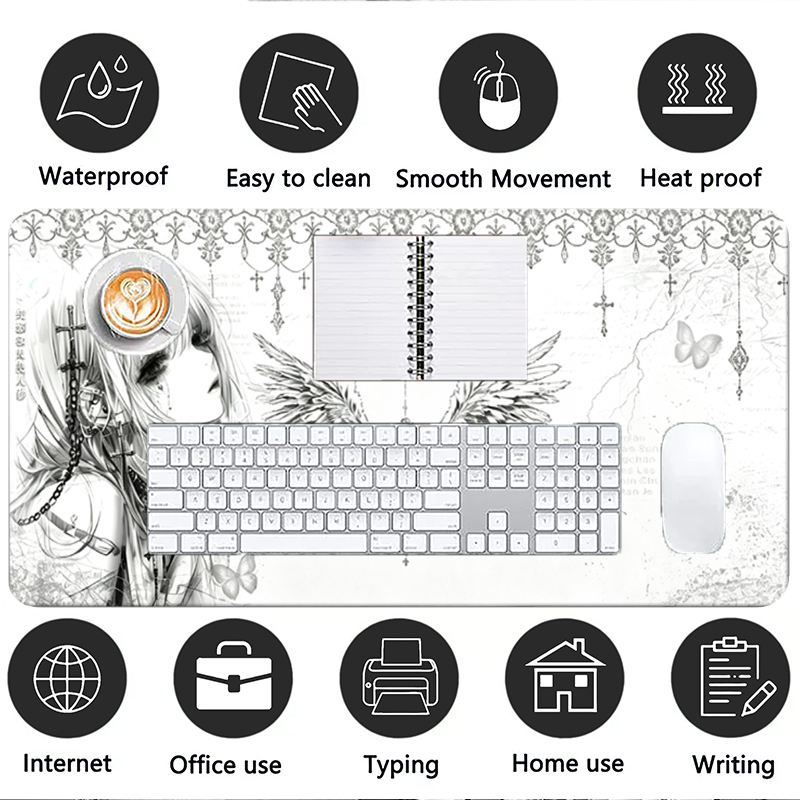 Leather Mousepad Black White A - đánh giá và giá Esports Gaming Mouse