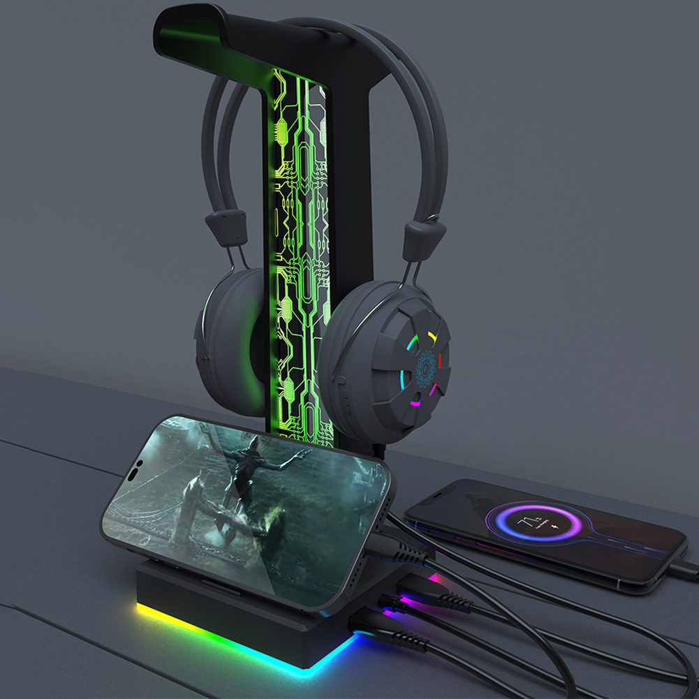 RGB Gaming Headphone Stand Dua - đánh giá và giá Esports Gaming Headphones